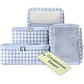 Vandel Space-Saving Compression Packing Cubes for Women, Men, Compressible Carry On Suit Case Organizer Luggage Packing Cubes for Travel Organizer Bags for Luggage and Backpacks, Suitcase Cube