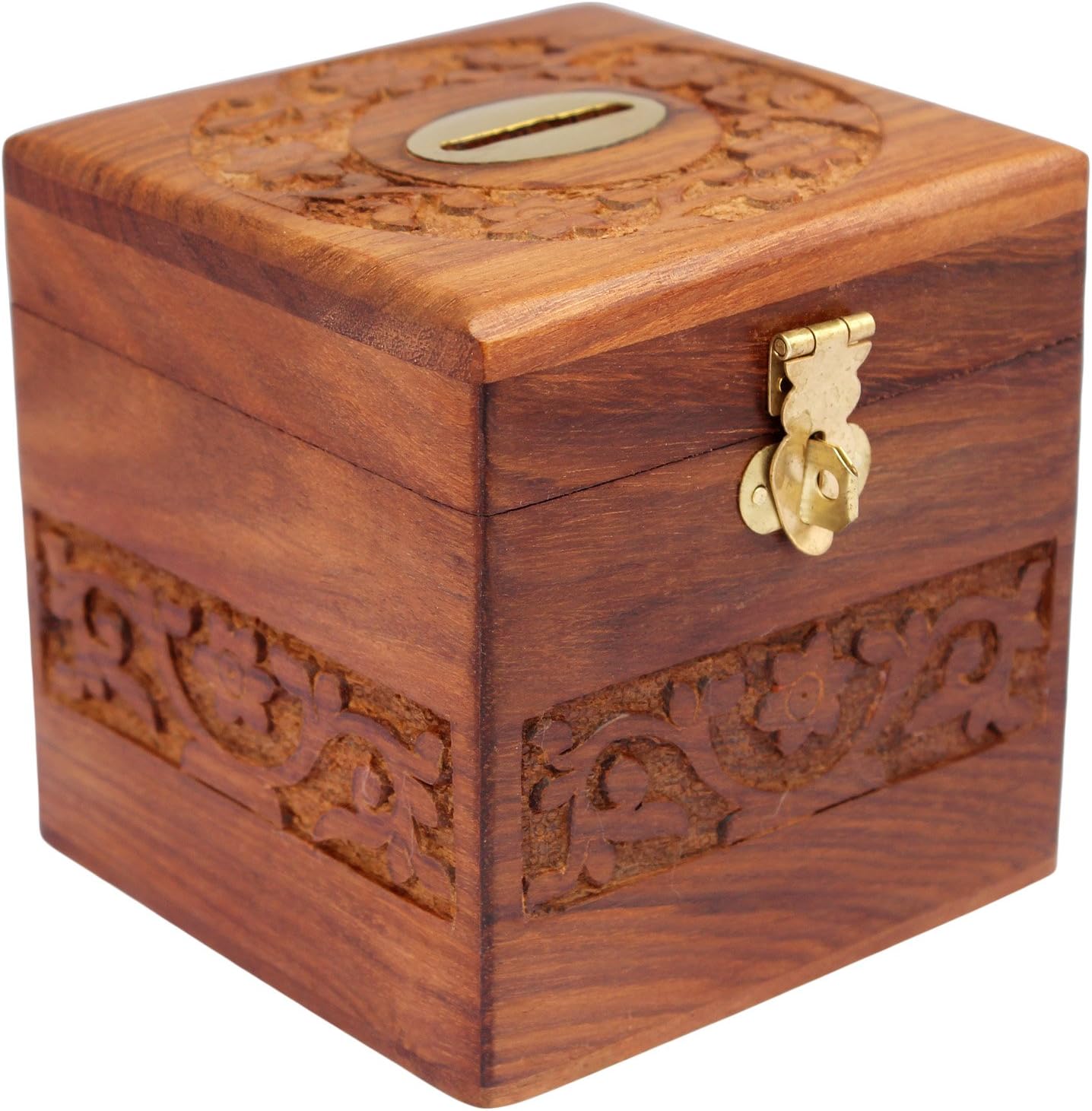 Amazon Com Itos365 Handicrafted Wooden Money Bank Small Piggy