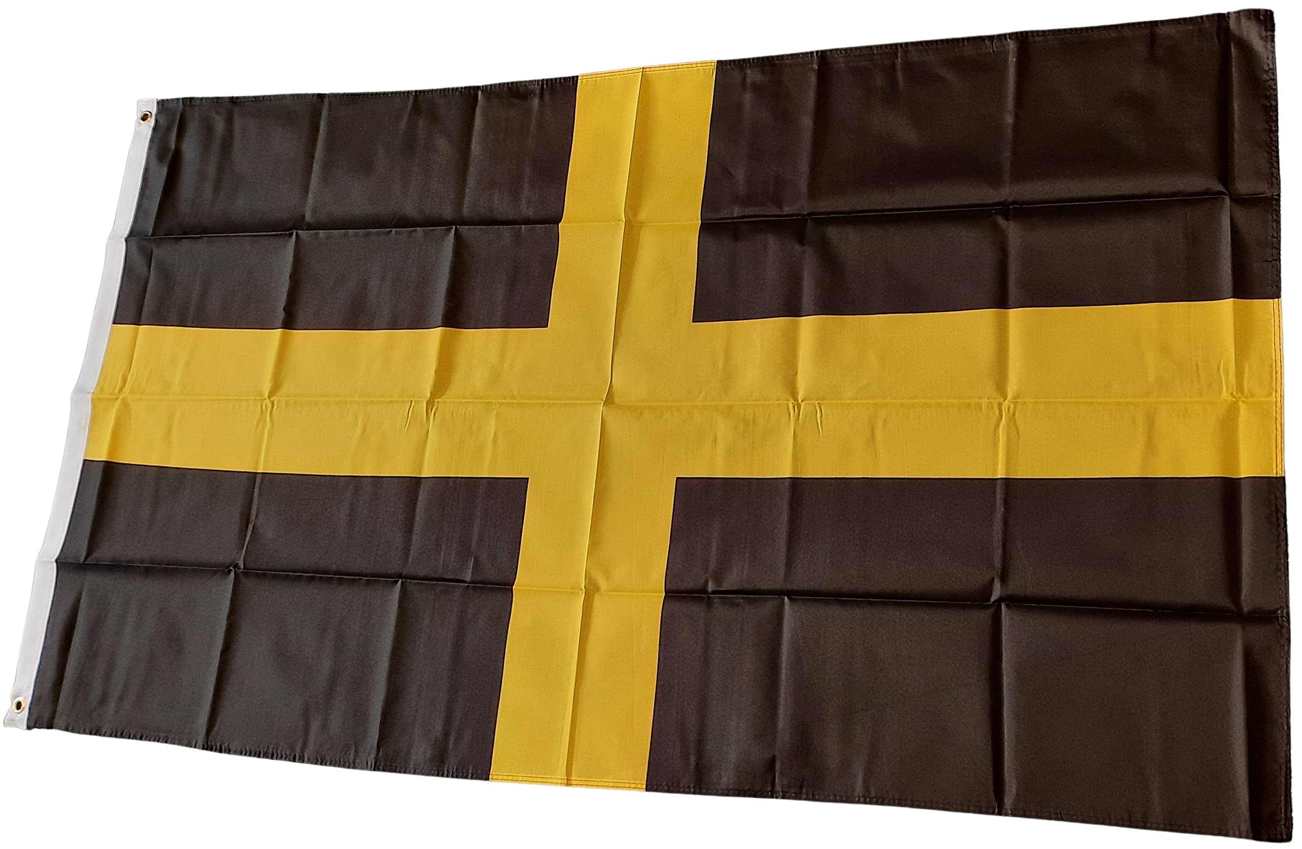 NWFlags St. David's Cross Flag 5ft x 3ft 75d Premium Polyester Suitable For Flagpoles | Strong Polyester 5x3 foot material Saind David Cross flag with Eyelets