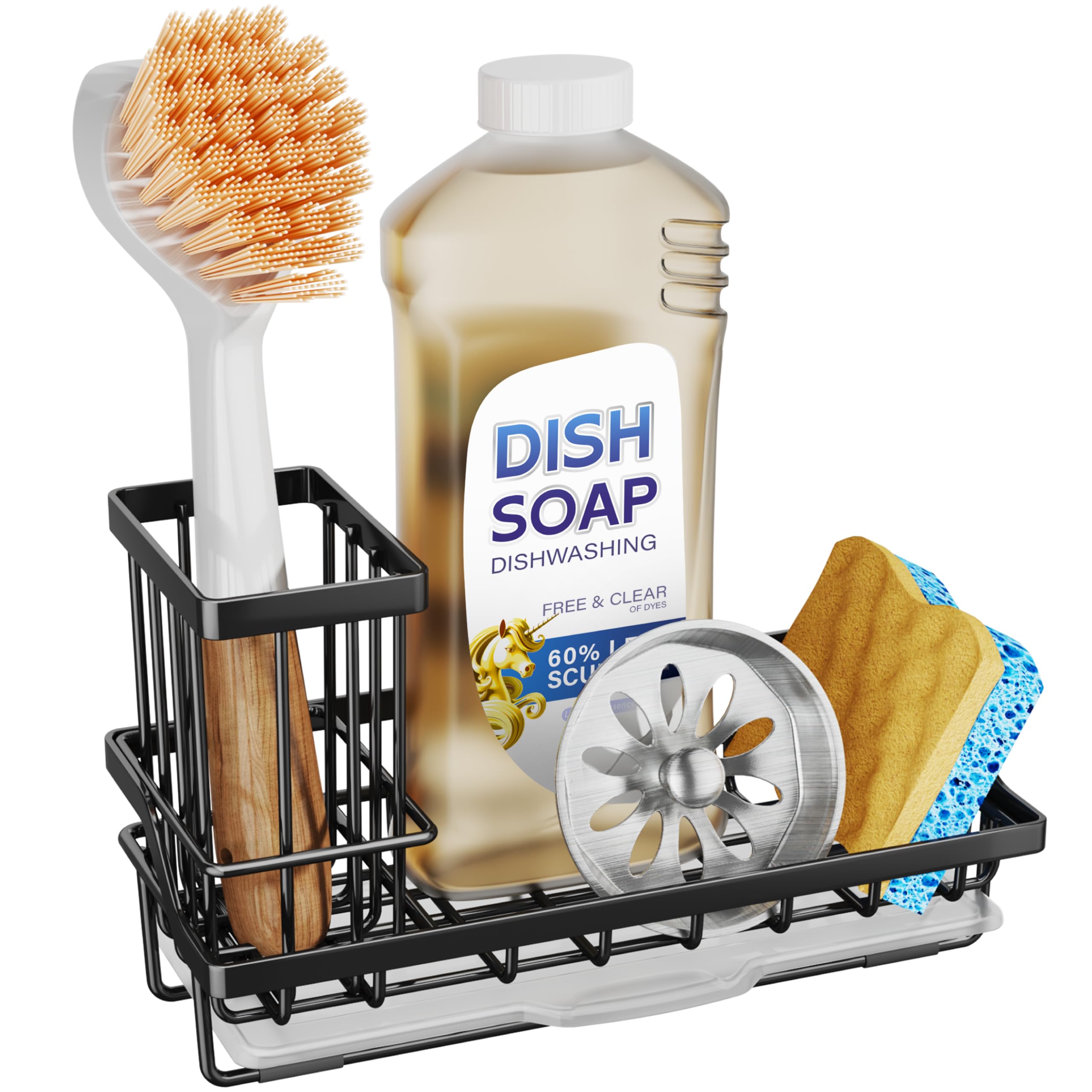SWTYMIKI Sink Caddy Sponge Holder - Kitchen Sink