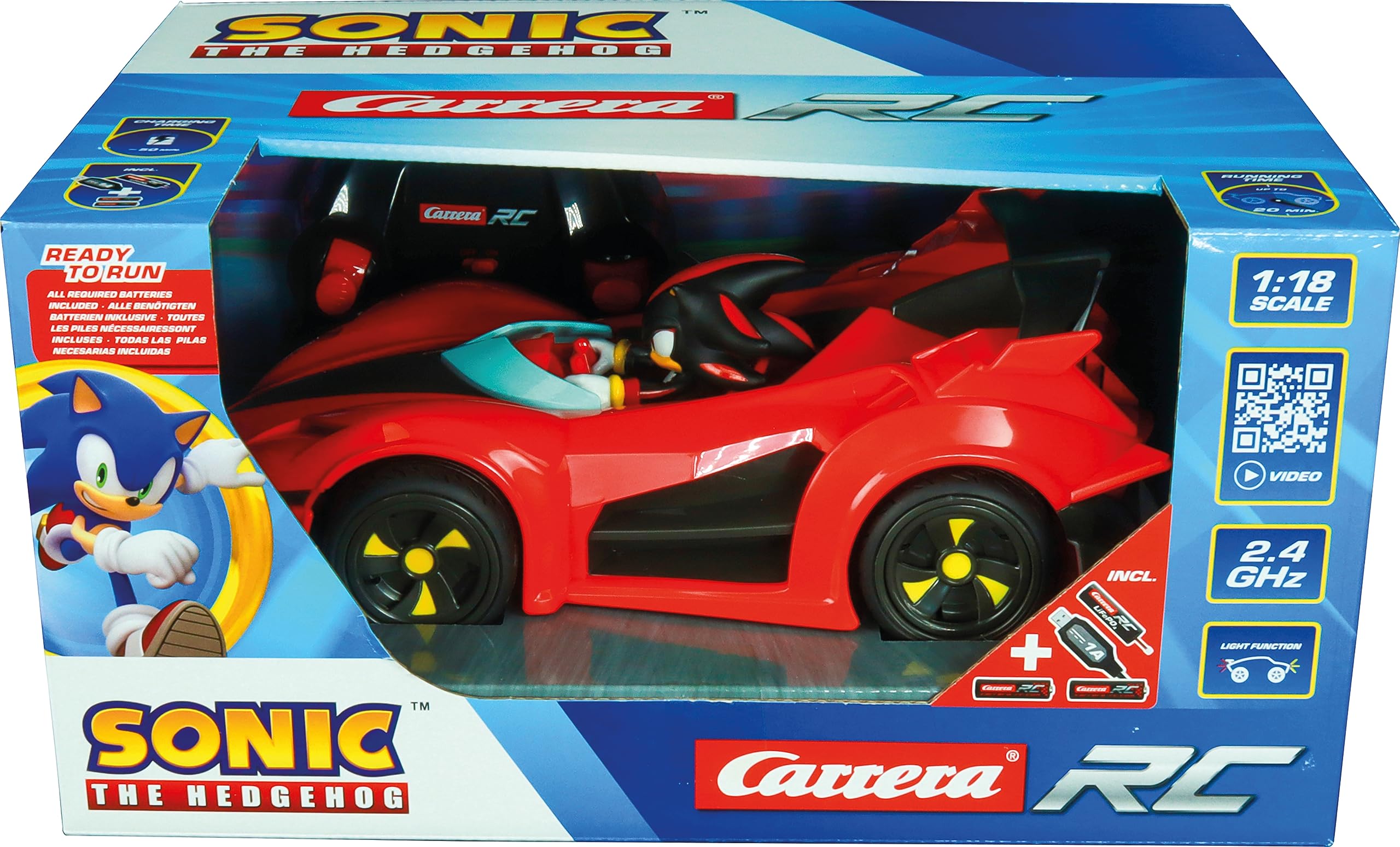 Carrera - 370201064 - Team Shadow Racing I Original 2.4GHz Lizenz-Kart mit voller Fahr- & Lenkfunktion I Dekorative Sticker & LED Licht ILaufzeit von 20 Minuten I Perfekt für & RC-Enthusiasten 9