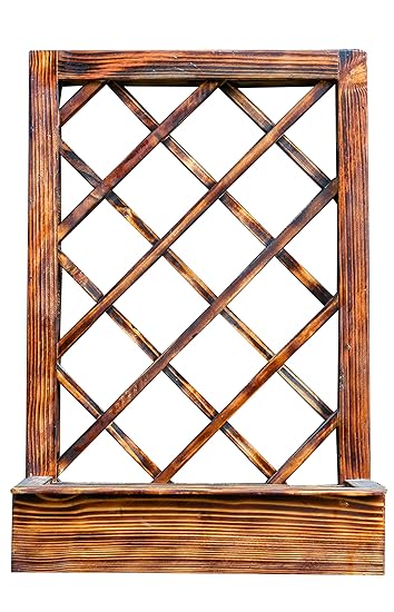 EDENZSTUDIO Wall Hanging Walnut Trellis Planter (Pack of 5)