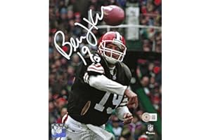 LEGENDS GALLERY Cleveland Browns Legendary Quarterback Bernie Kosar Hand Signed 8x10 Autographed Photo Picture