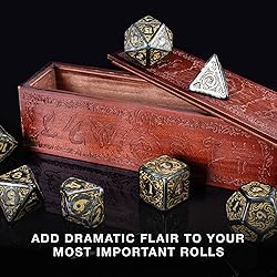 Wiz Dice Titan Dice - Polyhedral Large Dice Set for