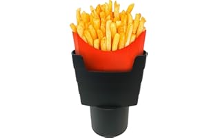 MAAD™ 'Fries on The Fly' Universal Car French Fry Holder for Cup Holder - Perfect White Elephant Gift Idea, Stocking Stuffer