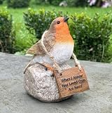 Animal Crackers Robin Memorial Ornament with Sign 15.5cm Gift Boxed view 2