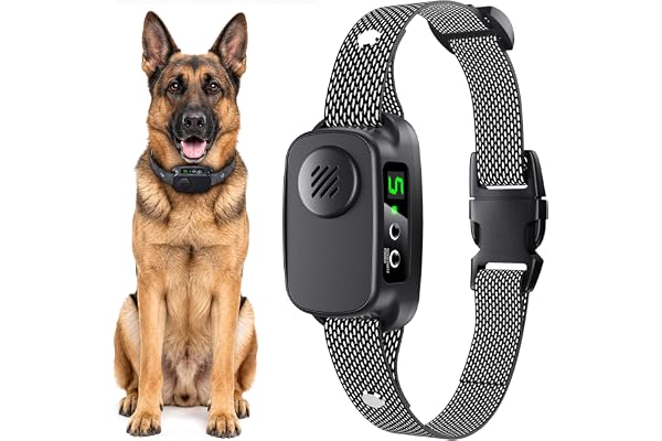 Dog Bark Collar for Small Medium Large Dogs, Rechargeable Anti Bark Collar with 3 Training Modes, 5 Sensitivity Levels, IP67