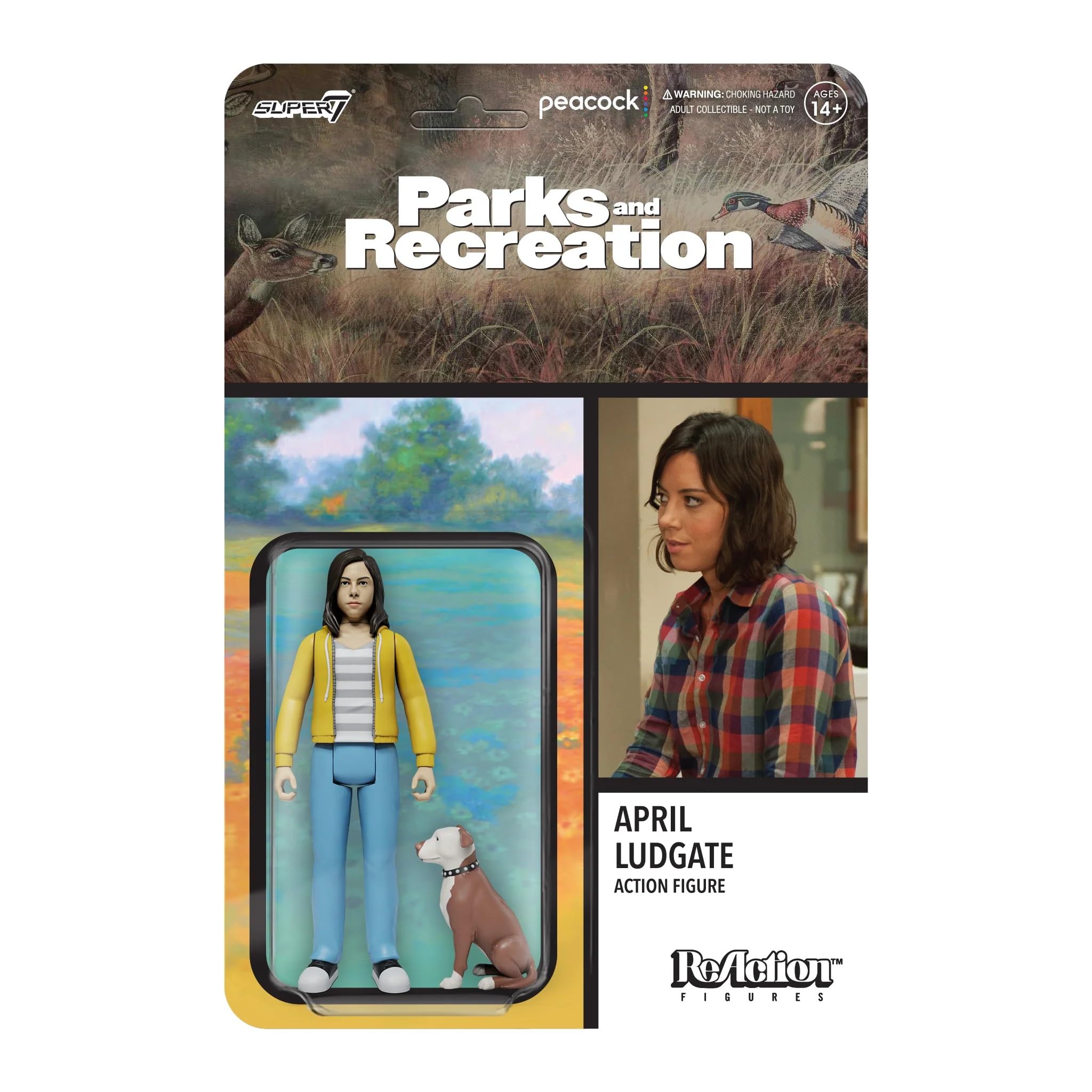 SUPER7 Parks and Recreation April Ludgate 3.75 in Reaction Figure