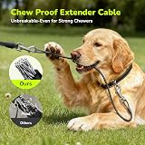 Pecute 5M Retractable Dog Lead Heavy Duty Chew-Proof Cable Reflective view 3