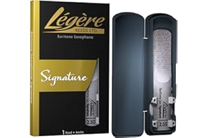 Légère Reeds - Baritone Saxophone Reed, Signature, Strength 2.50 (BSG2.50) - Premium Synthetic Woodwind Reed