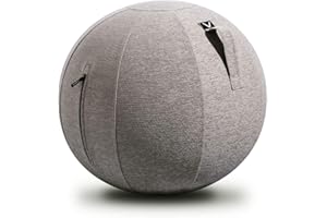 Vivora Luno Premium Ergonomic Sitting Ball Chair, Felt, Max Size (25 to 26 inches), for Home Offices, Balance Training, Yoga Ball, Posture Improvement