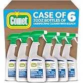 Comet Professional Multi Purpose Disinfecting Liquid Cleaner with Bleach Spray for Commercial Use, 32 fl oz (Case of 6)