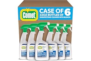 P&G PROFESSIONAL Comet Professional Multi Purpose Disinfecting Liquid Cleaner with Bleach Spray for Commercial Use, 32 fl oz (Case of 6)