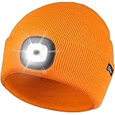 Etsfmoa Unisex Beanie with The Light Gifts for Men Dad Father USB Rechargeable Caps