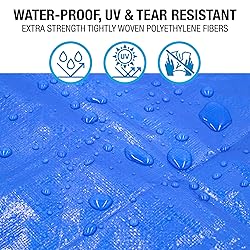 Waterproof Tarps 10x18 - Multi Purpose 5 MIL Tarp