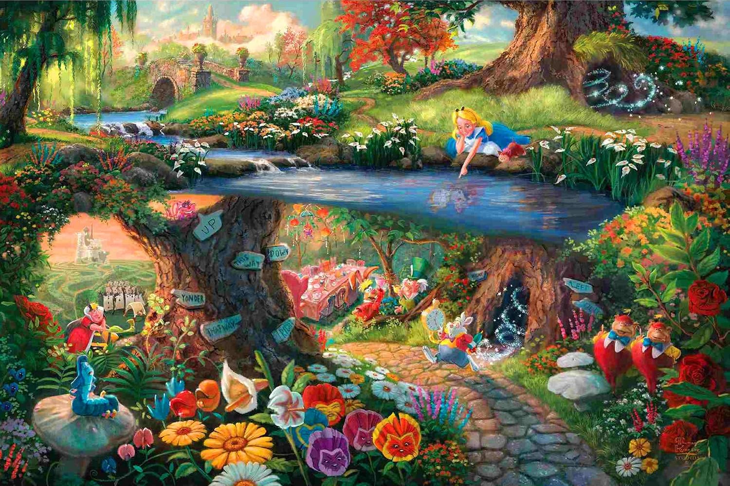 Amazon.com: DIY 5D Diamond Painting Kit Alice in Wonderland, Round
