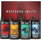 Every Man Jack Game of Thrones Collectors Body Wash Gift Set - Includes 4 Body Washes with Clean Ingredients & Westeros Inspired Scents