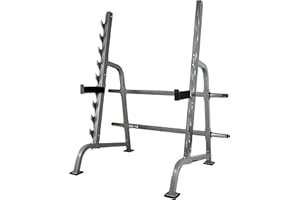 Valor Fitness Squat Rack Bench Press Combo - Heavy Duty Adjustable Sawtooth Barbell Safety Catches -4 Plate Storage Pegs - Home Gym Weight Lifting Equipment Max Weight 600 lbs