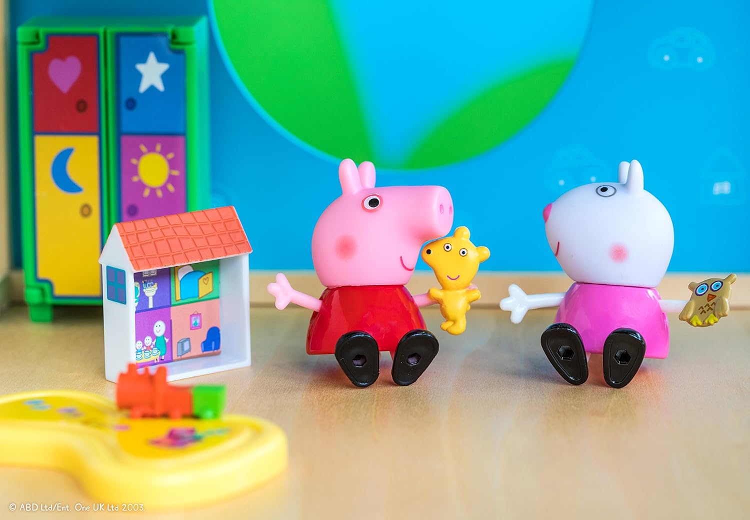 peppa pig little rooms holiday deco playset
