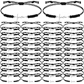 Rtteri 80 Pcs Faith Cross Bracelets Bulk Inspirational Birthday Jewelry Gifts Stainless Steel Hope Charm Adjustable Faith Bracelet Religious Accessories for Women Christian Gifts