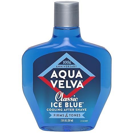 Aqua Velva Cooling After Shave, Classic Ice Blue, 7 Fluid Ounce