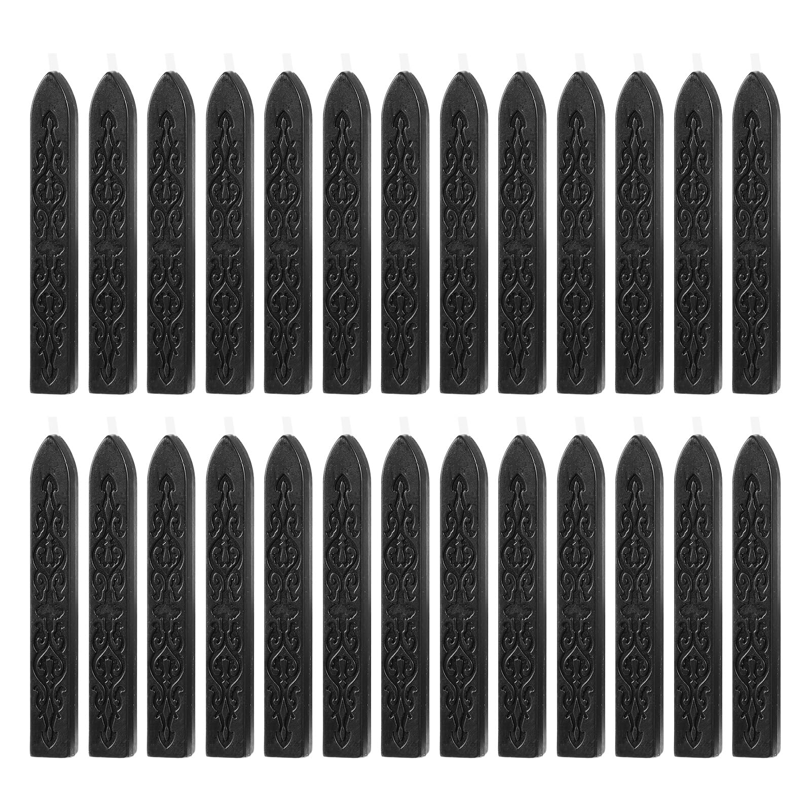 PATIKIL Wax Seal Sticks, 26 Pack Sealing Wax Sticks Sealer for Stamp Seals Letter Wedding Invitation Envelope Craft, Black