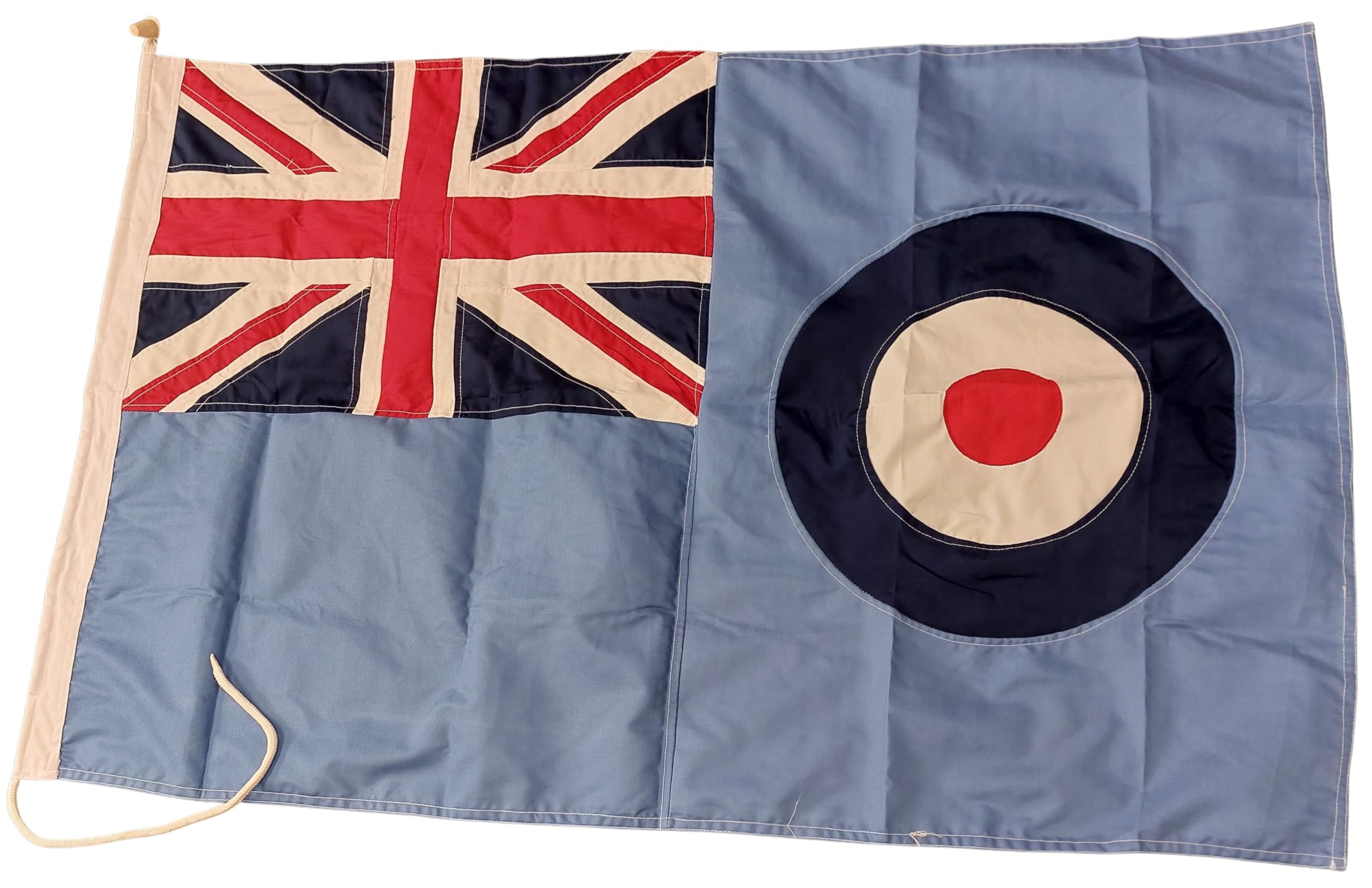 NWFlags Sewn RAF Flag | 3ft x 2ft Rope & Toggle | 3x2 Stitched Royal Air Force Flag
