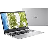 ASUS Chromebook CX1, 15.6" HD NanoEdge Display, Intel Celeron N4500 Processor, 128GB eMMC Storage, 8GB RAM, ChromeOS, Transpa