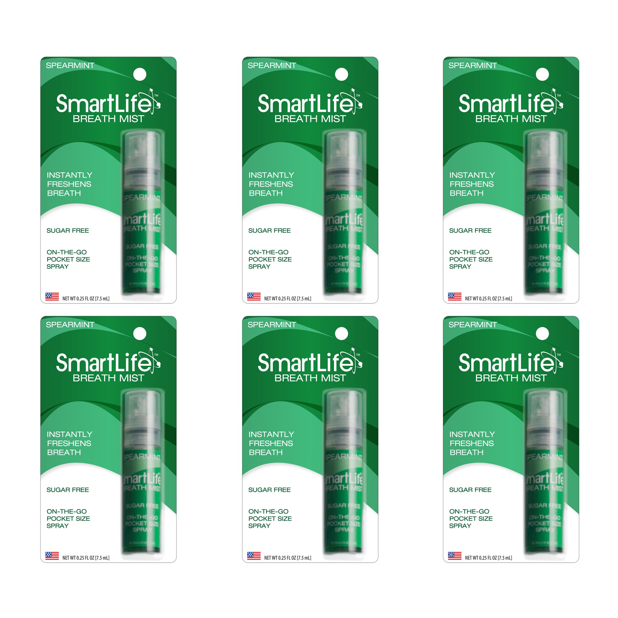 SmartLife Breath Spray, Cinnamint (Pack of 6) Health