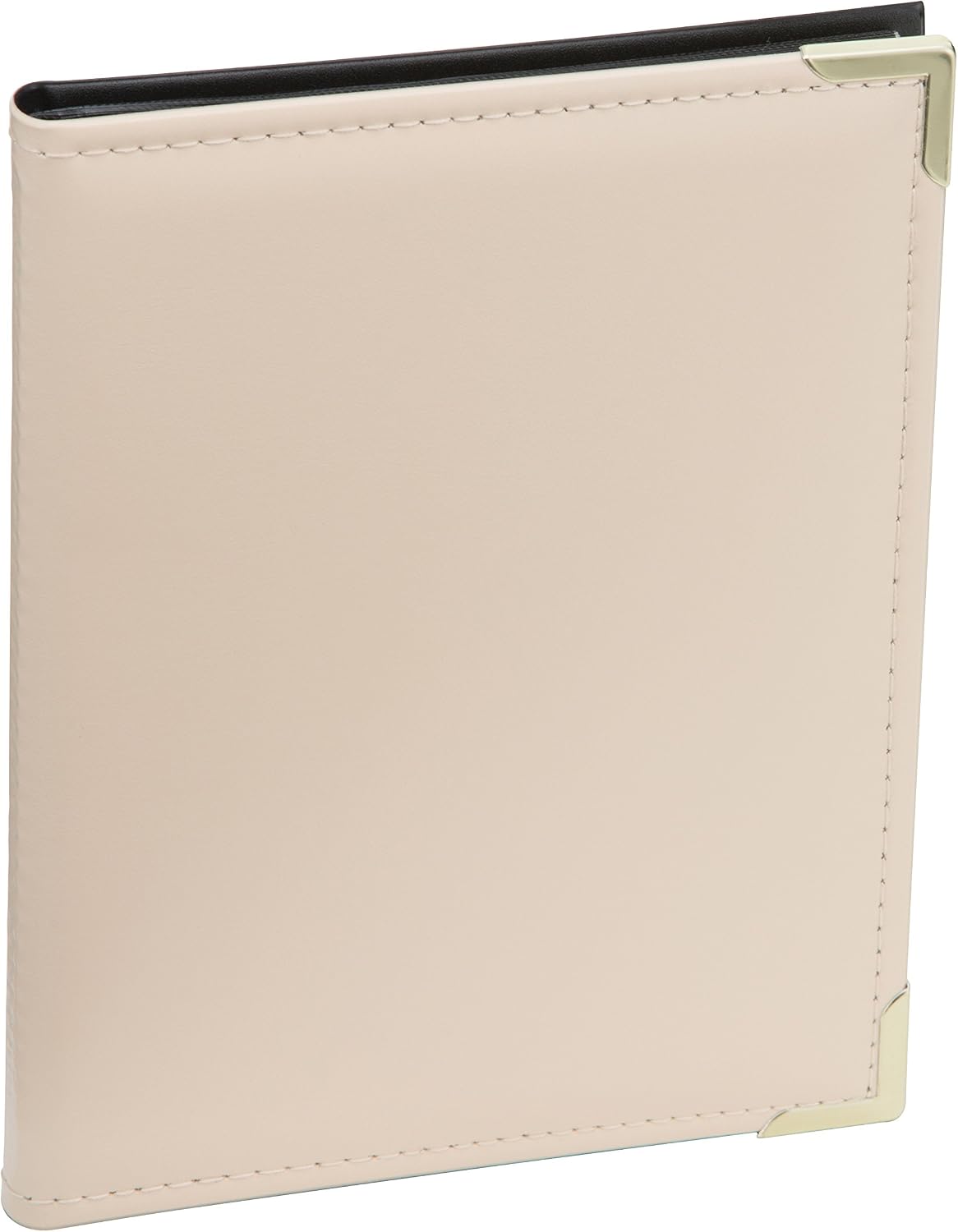 Kenro Ivory Leather Look Mini Photo Album for 36 photos 7.5x5 inch / 19x13cm with Gilt Corners Portrait Photographs