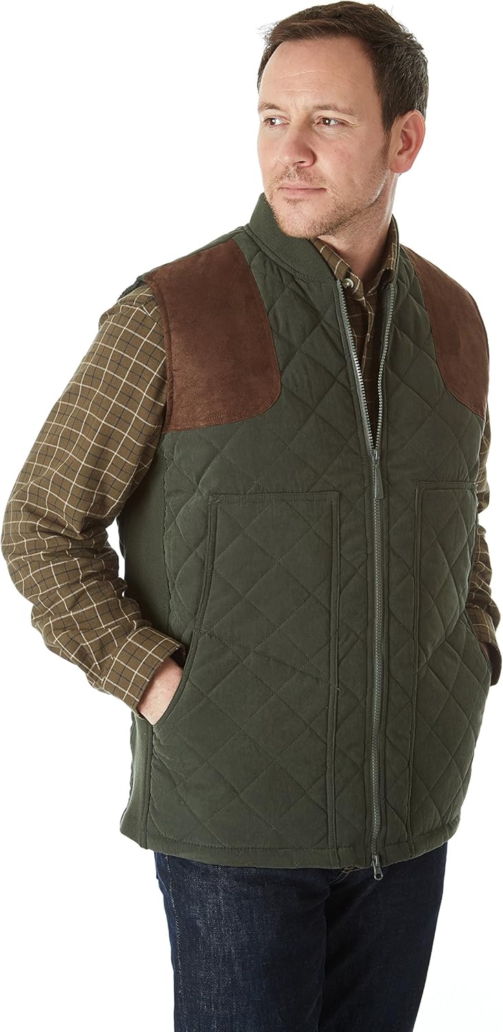 Sherwood Forest Mens Edinburgh Quilted Bodywarmer Sweaters, Vests