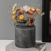 Farmhouse Vase for Home Decor, Vintage Rustic Terracotta Flower Vase Suitable for Home Decor, Living Room, Shelf, Dining Tabl