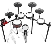 Alesis Nitro Ultimate Electric Drum Set | 10" Snare, 8" Toms, Dual-Zone Drums, 10" Movable Hi-Hat, 640+ BFD Sounds, Bluetooth, Drumeo, USB MIDI, Double Kick Compatible