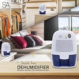 SA Products 500ml Portable Dehumidifier and Air Purifier White view 3