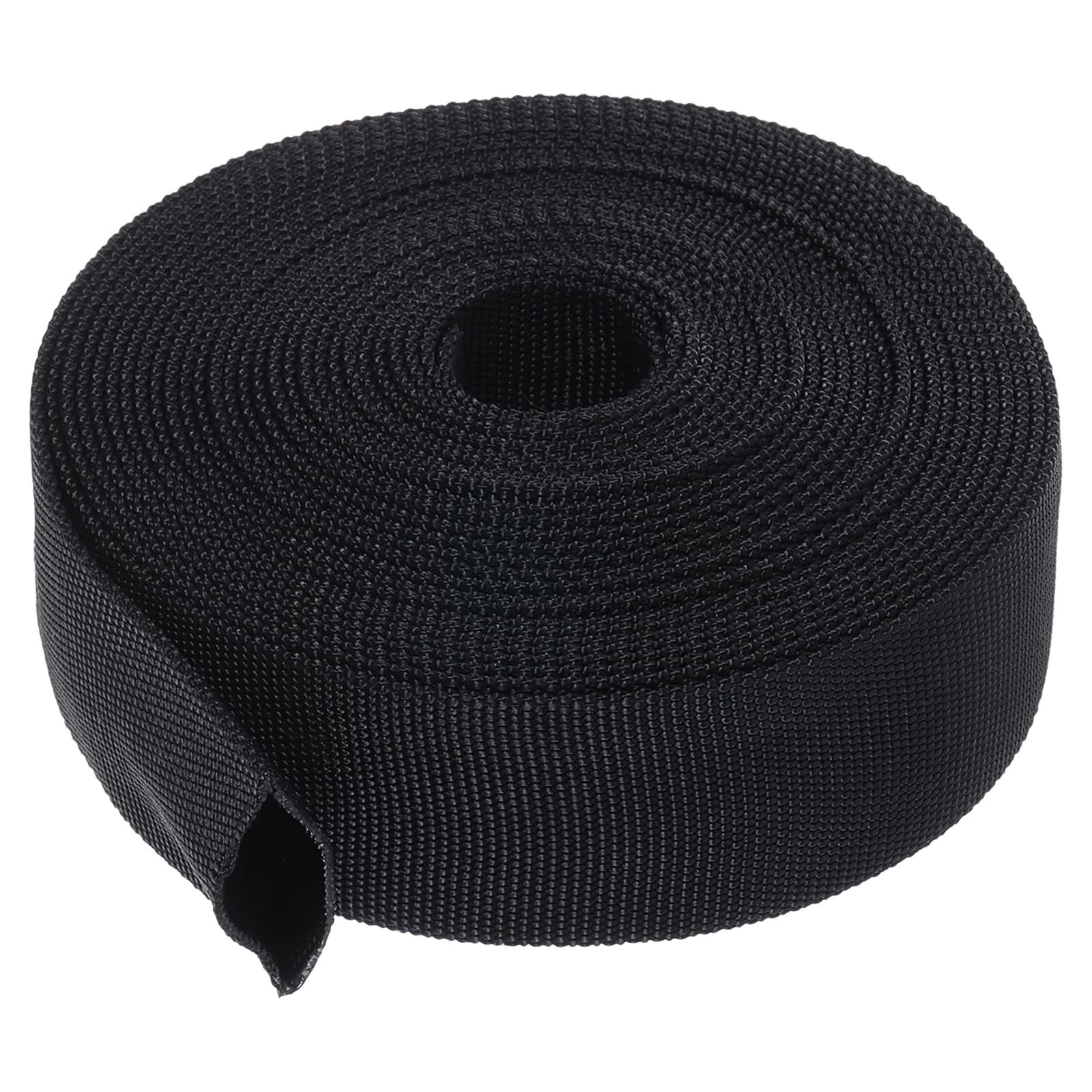 PATIKIL 0.9" Dia 24.6FT Nylon Protective Hose Sleeve, Cable Cover Sheath Protection for Welding Tig Torch Hydraulic Hose, Black