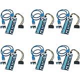 Feb Smart PCI Express Riser PCI Express Bit Coin Mining Adapter PCIe 1x to 16x Card with USB 3.0 23.6in Extension Cable and SATA to 6Pin Power Cable-Graphic Card Crypto Currency Mining(6 Pack)