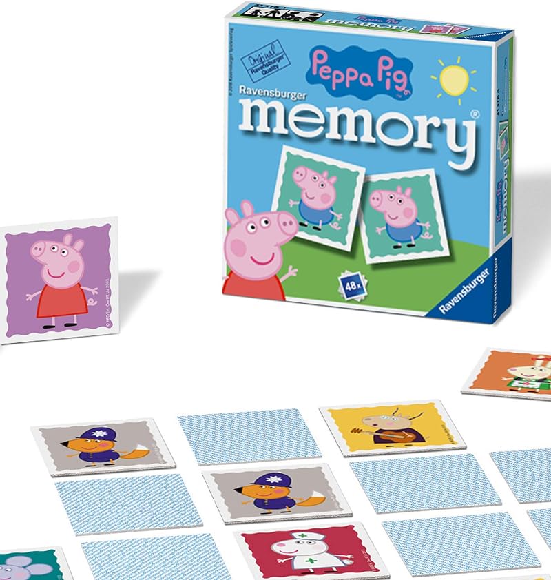 Ravensburger Peppa Pig Mini Memory Game Matching Pairs Kids 3+