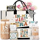 18th Birthday Gifts for Girls, Unique 18th Birthday Gift Ideas for 18 Year Old Girl, Cool 18 & Fabulous Gift Basket for Daughter Niece Granddaughter Bestie Friends, Teen Girls Women Birthday Presents