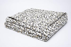 Weighted Blanket Heavy Blanket (Brown Leopard, 41×60 inches-10 lbs)