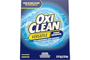 OxiClean Versatile Stain Remover Powder for Household, Laundry, Carpet, and Upholstery - Colour Safe, Chlorine Bleach Free, 3