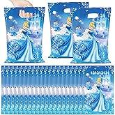 CHAMPBULL 30Pcs Cinderella Party Gift Bags, Gift Bags Party Supplies Birthday Decoration Cinderella Party Decorations