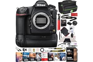 Nikon D850 FX-Format Full Frame Digital SLR DSLR WiFi 4K Camera Body + Battery Grip Power Bundle with Deco Gear Photography Case Bag + 64GB Card + Compact Tripod + Software & Accessories