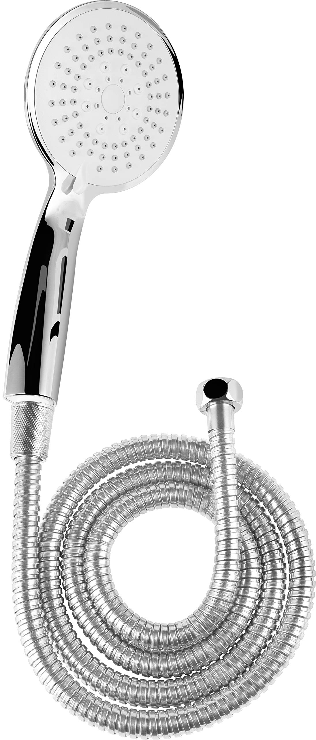 Cornat Carballo SA330595 Shower Set Hand Shower 110 mm 5 Jet Types Normal, Soft and Massage Jet Anti-Limescale and Water-Saving Insert 150 cm Shower Hose Set for Shower and Bath