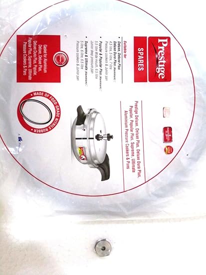 Prestige Gaskets 2 Pieces Safety Rubber Valve for Deluxe Dura Plus (Aluminium) of 4.5, 5, 7 L Pressure Cookers and Junior Pan