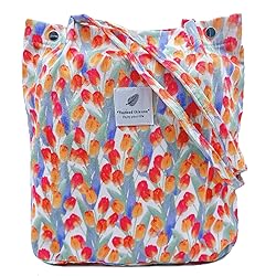 Aphoraeny Corduroy Tote Bag for Women Cute Totes