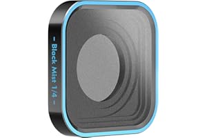 OfeooAi Black Mist 1/4 Diffusion Lens Filter Compatible with GoPro Hero 13/12/11/10/9 Black, Soften Highlights, Reduce Contra