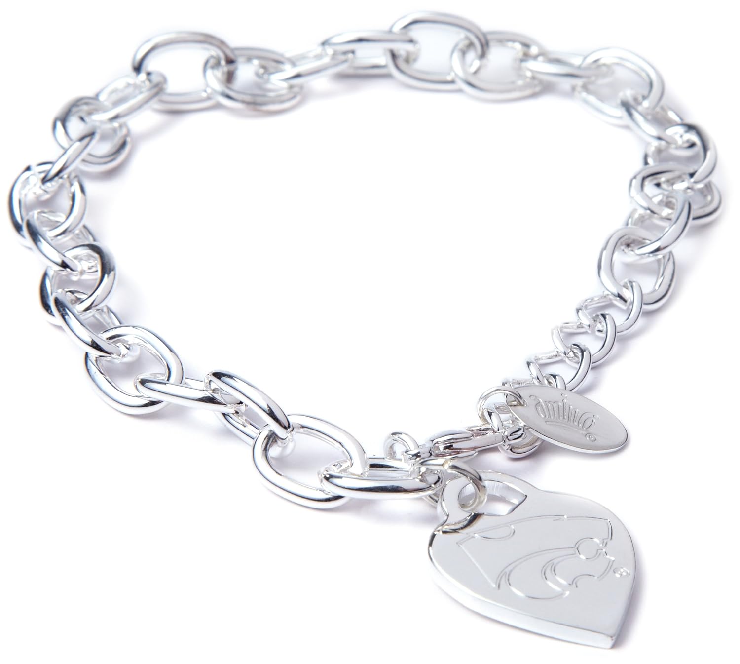 NCAA Alabama Crimson Tide Heart Tag Bracelet NCAA Alabama Crimson Tide Heart Tag Bracelet