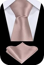 TIE G Solid Satin Woven dyed Color Formal Black