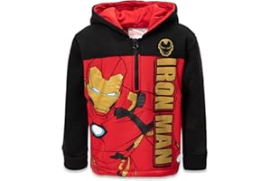 Marvel Spider-Man Spider-Verse Avengers Hulk Black Panther Miles Morales Fleece Half Zip Hoodie Toddler to Big Kid
