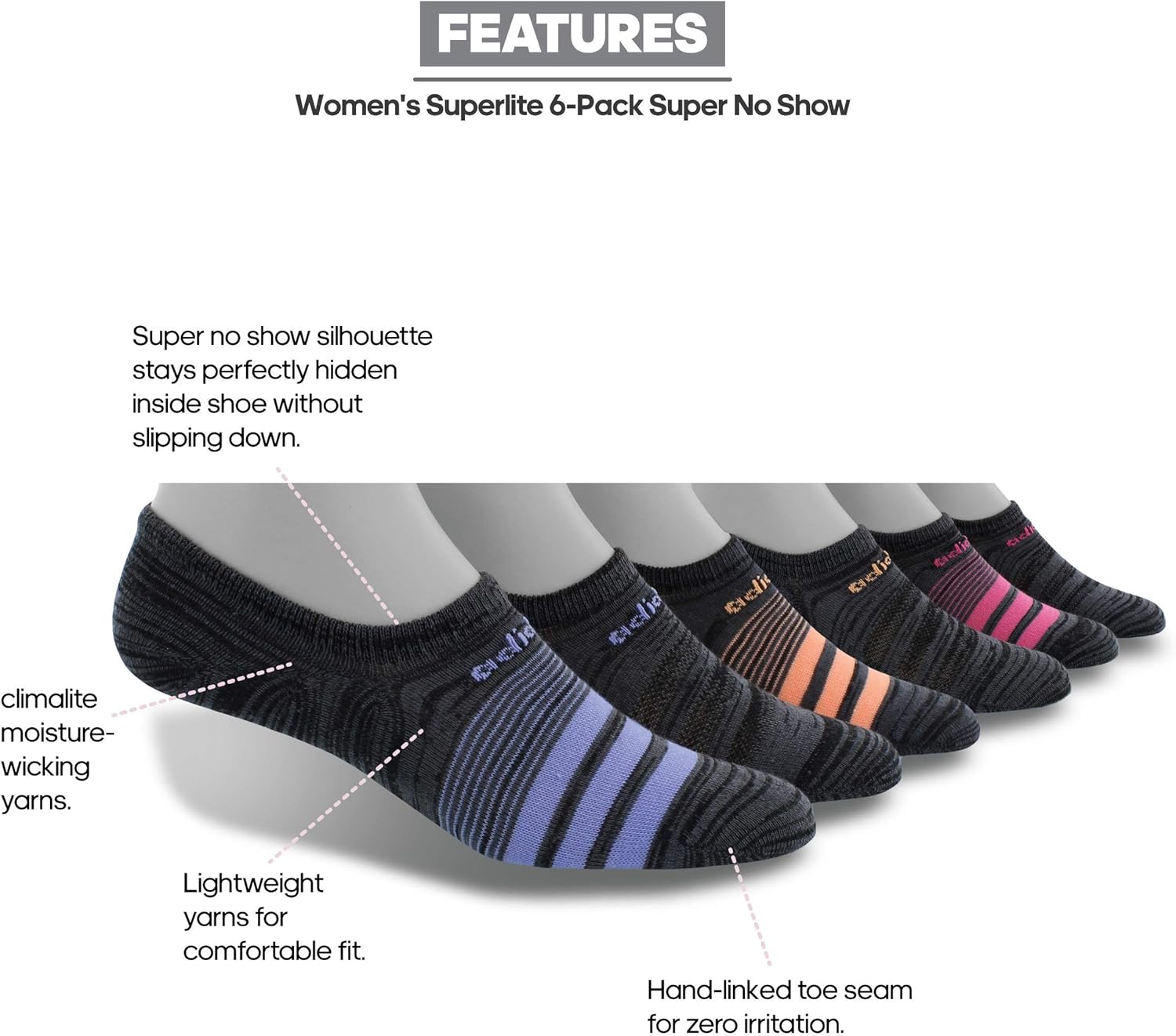 Pack of 6 Adidas Womens Superlite Super 